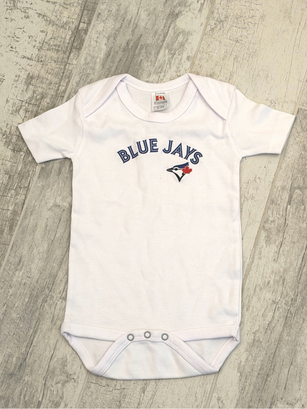 Toronto Blue Jays Baby Onesie 12-18 Months, New Without Tags